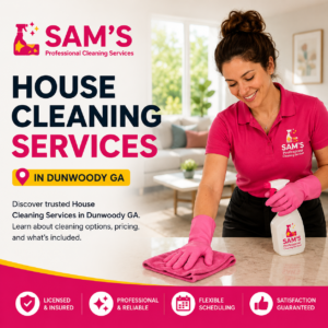 Professional cleaner from Sam's Professional Cleaning Services providing house cleaning services in Decatur GA.