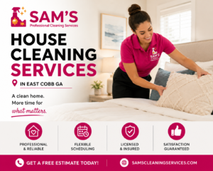 Professional cleaner providing house cleaning services in East Cobb GA